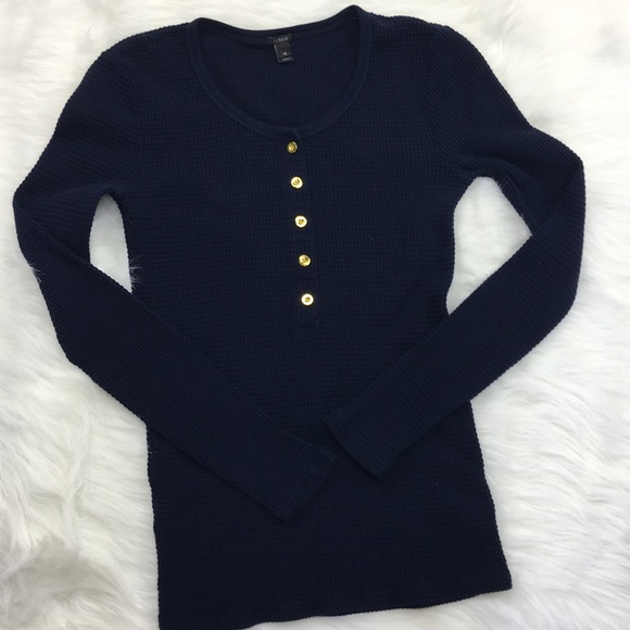 J. Crew Tops - J. Crew Waffle Knit Henley